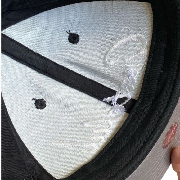 KB Ethos Grateful Embroidered Black Snapback Cotton Baseball Hat Cap - Picture 10 of 12